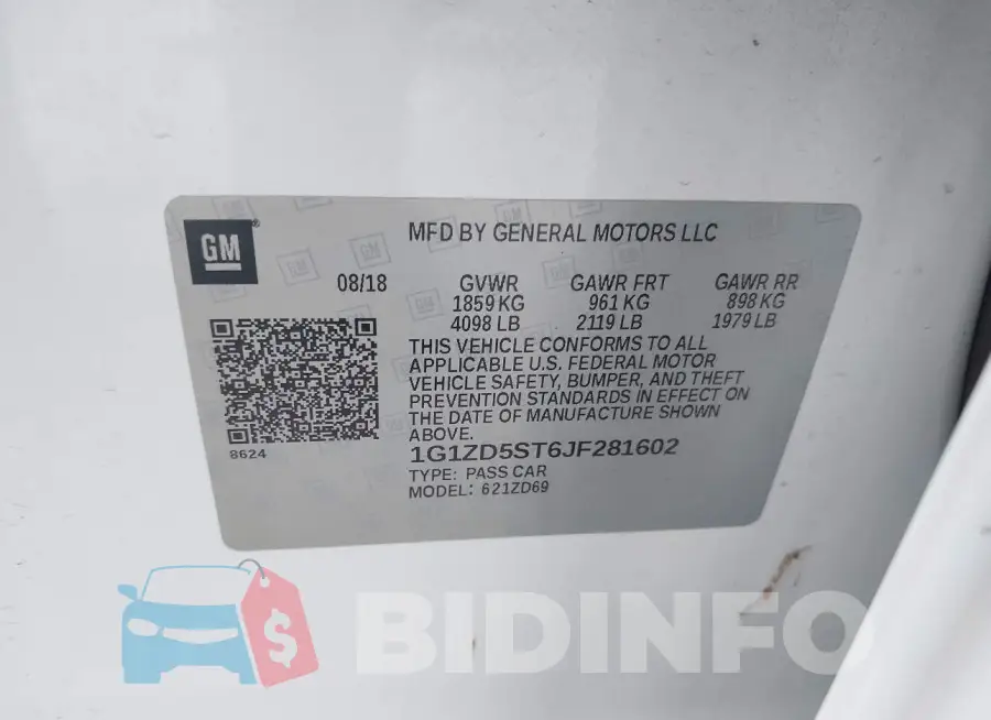 1G1ZD5ST6JF281602 Photo# 9