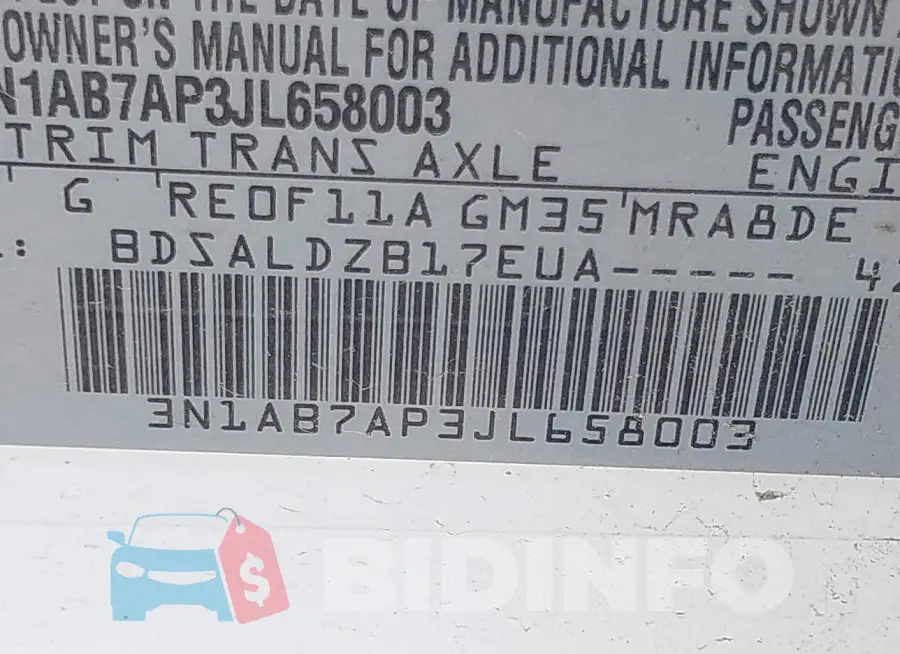 3N1AB7AP3JL658003 Photo# 9