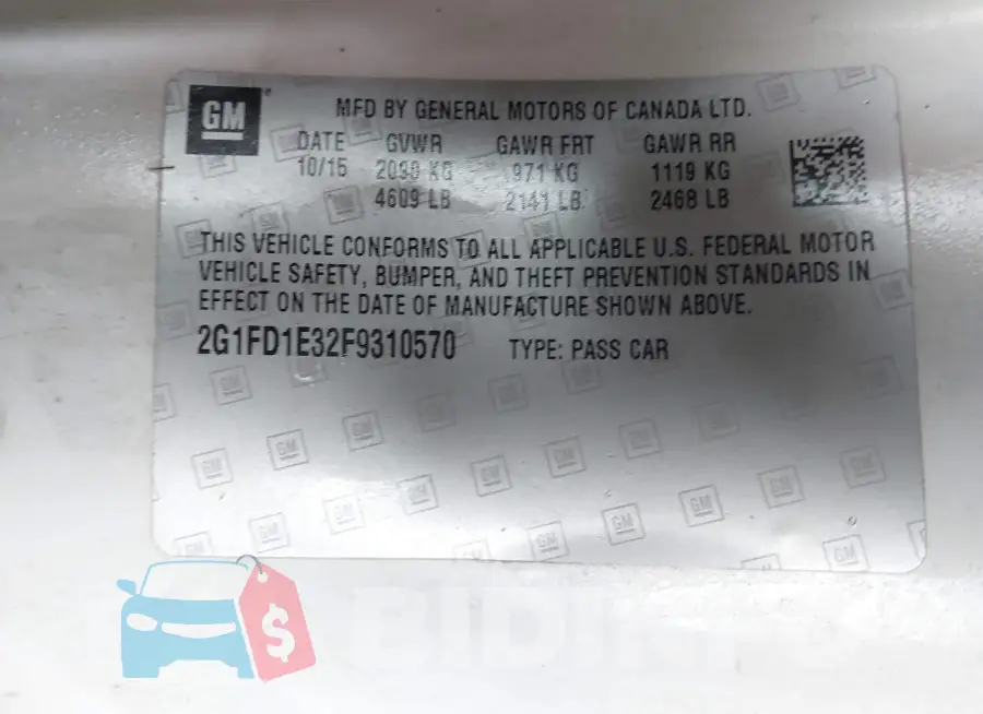 2G1FD1E32F9310570 Photo# 9