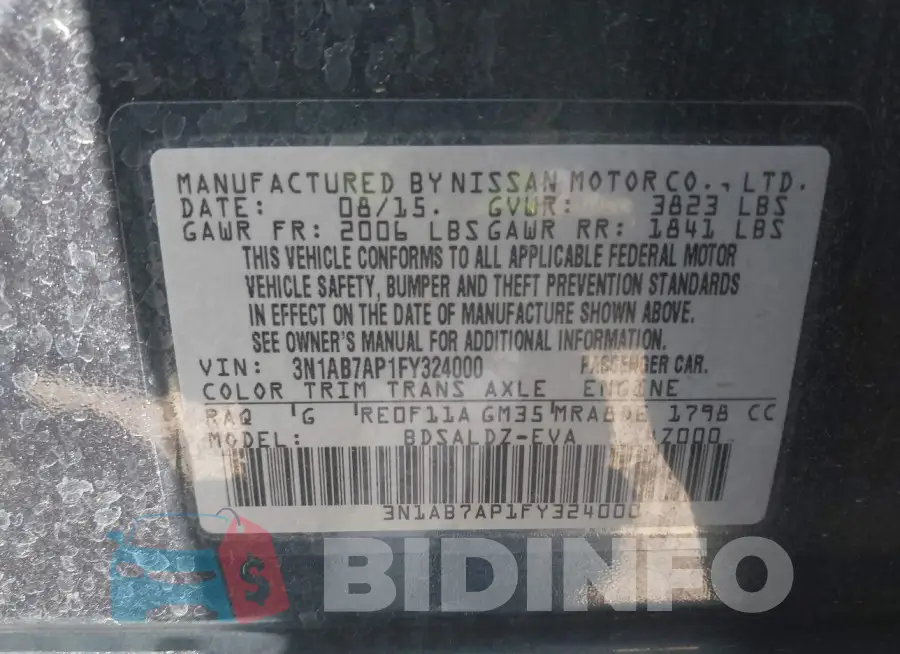 3N1AB7AP1FY324000 Photo# 9