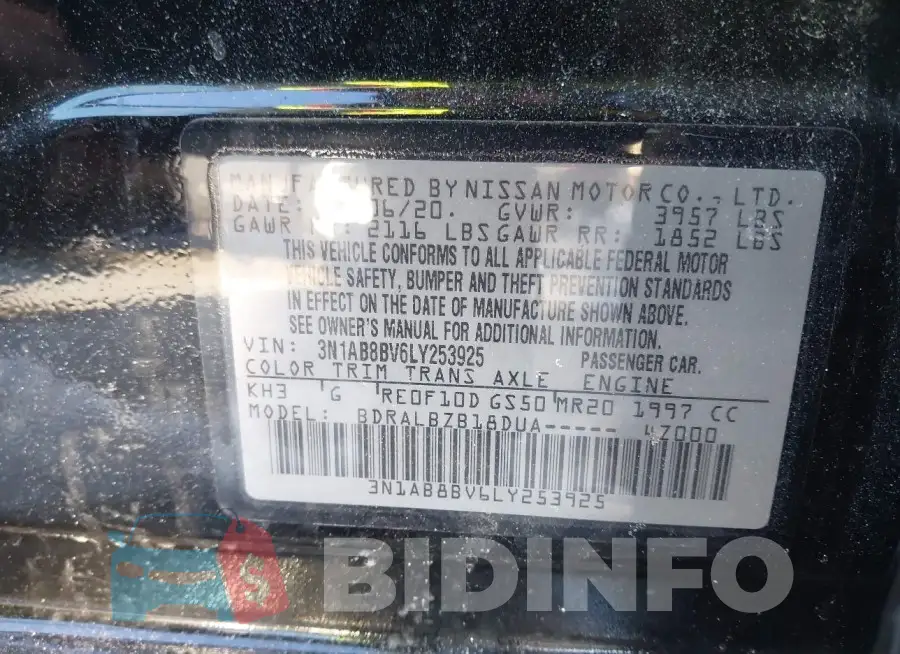 3N1AB8BV6LY253925 Photo# 9