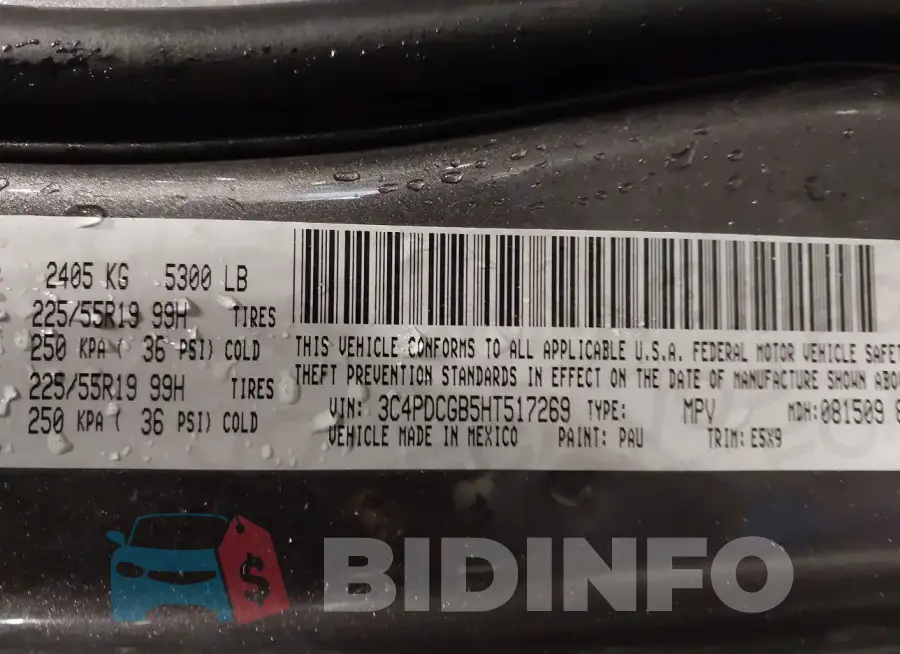 3C4PDCGB5HT517269 Photo# 9
