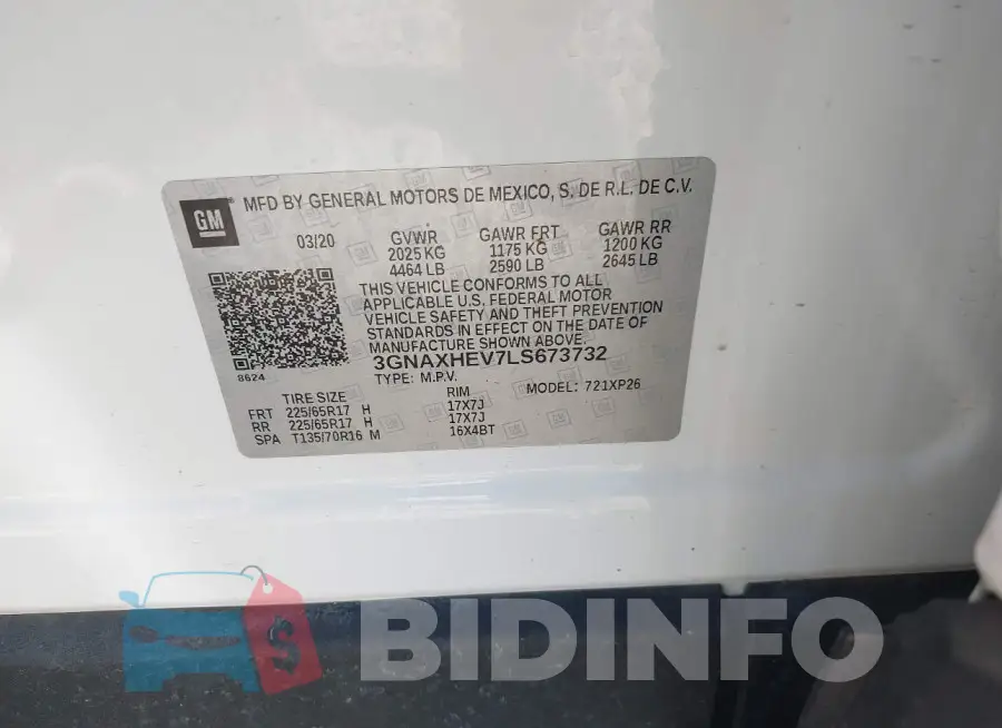 3GNAXHEV7LS673732 Photo# 9