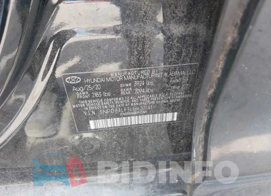 5NPD84LF3LH620141 Photo# 9