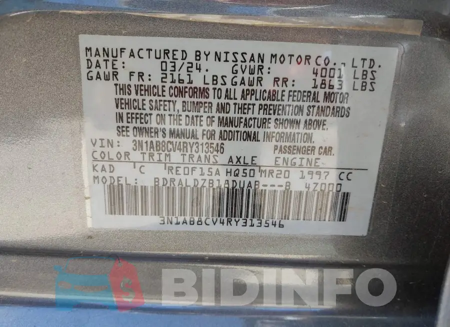 3N1AB8CV4RY313546 Photo# 9