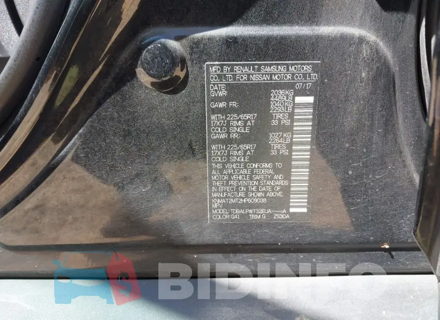 KNMAT2MT2HP609038 Photo# 9