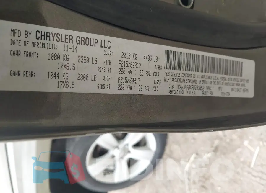 1C4NJPFB4FD203852 Photo# 9