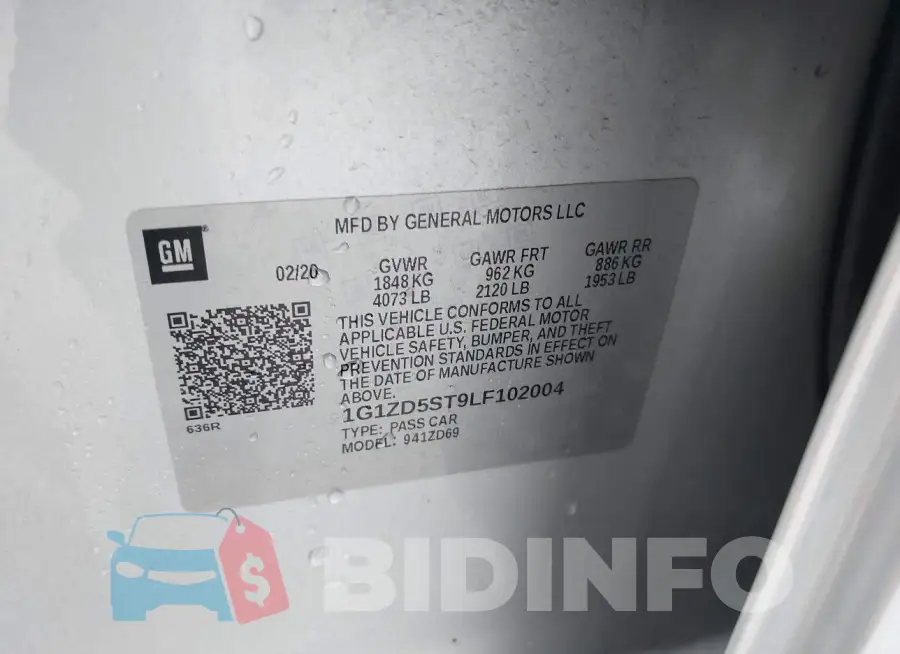 1G1ZD5ST9LF102004 Photo# 9