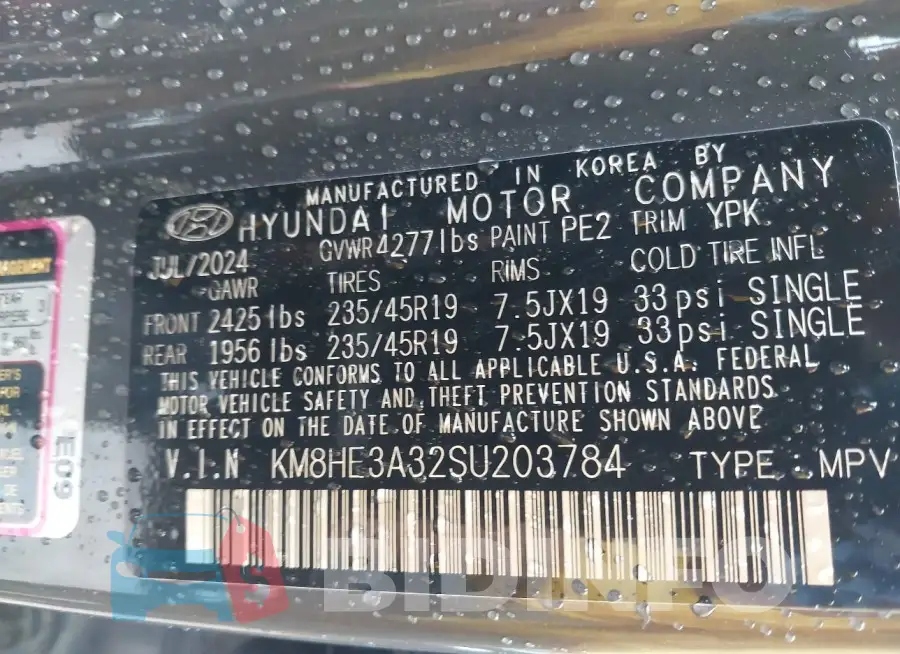 KM8HE3A32SU203784 Photo# 9