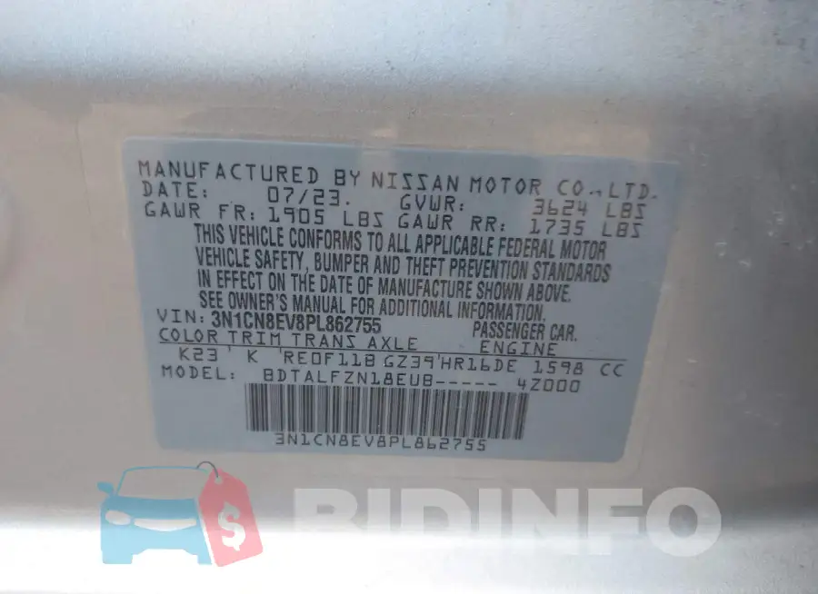 3N1CN8EV8PL862755 Photo# 9