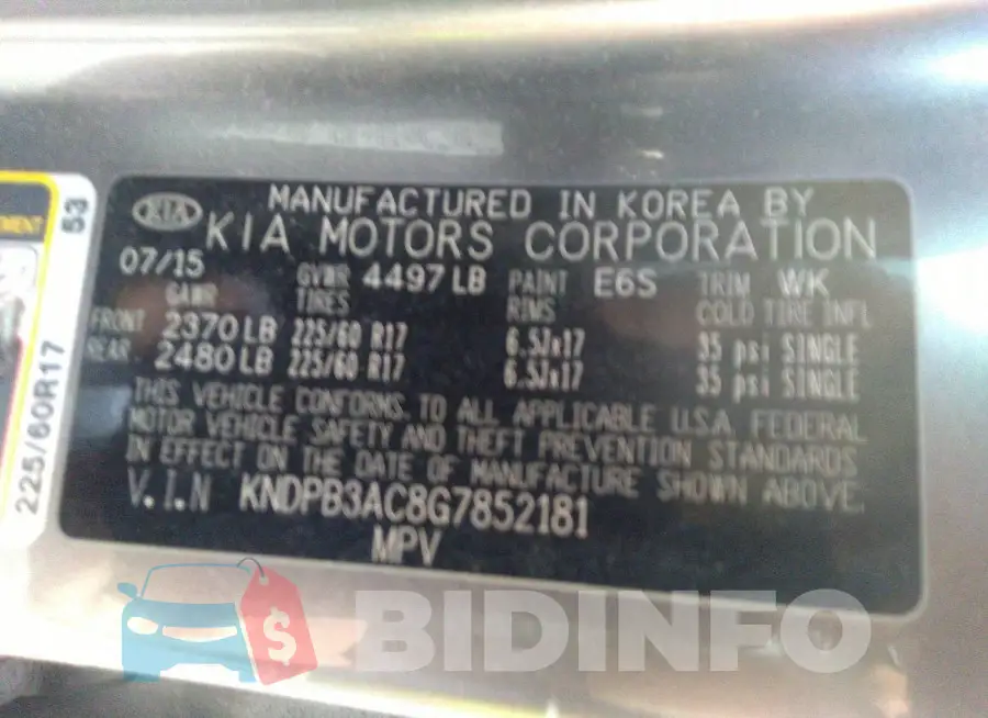 KNDPB3AC8G7852181 Photo# 9