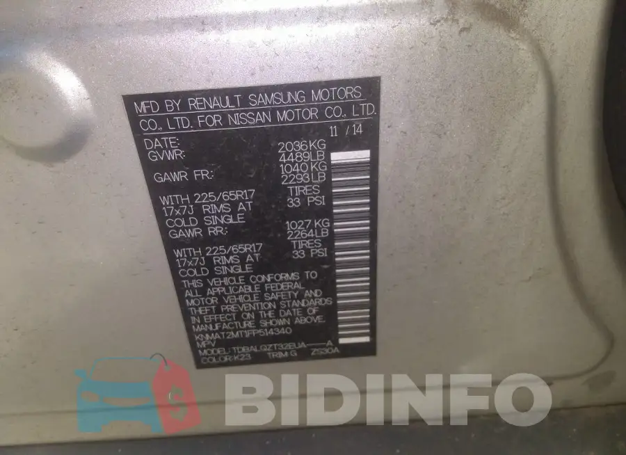 KNMAT2MT1FP514340 Photo# 9