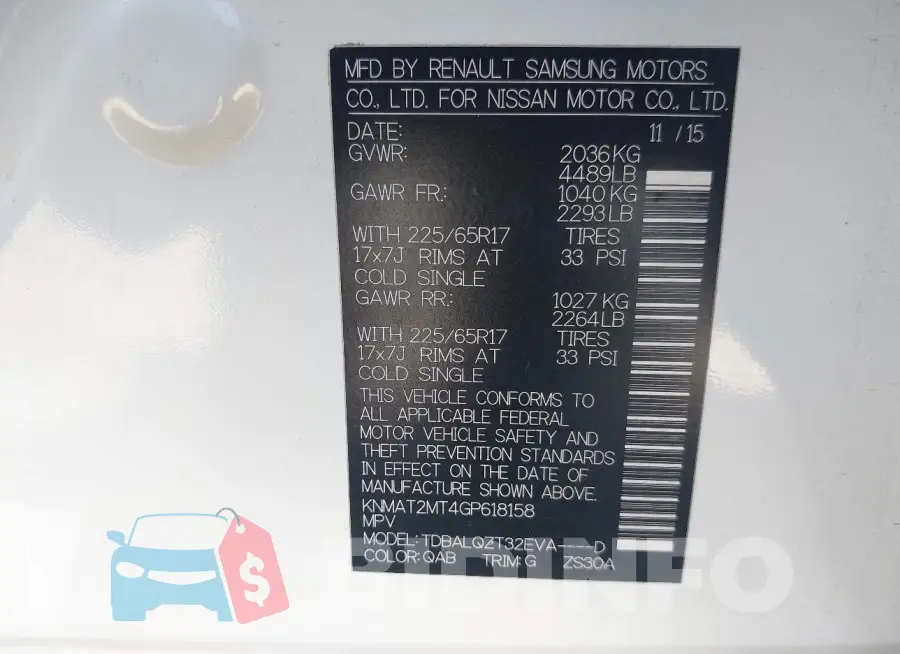KNMAT2MT4GP618158 Photo# 9