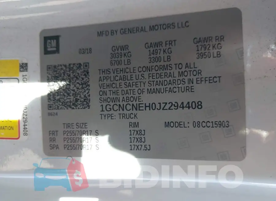 1GCNCNEH0JZ294408 Photo# 9