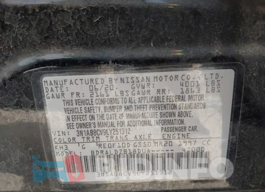 3N1AB8CV9LY251312 Photo# 9