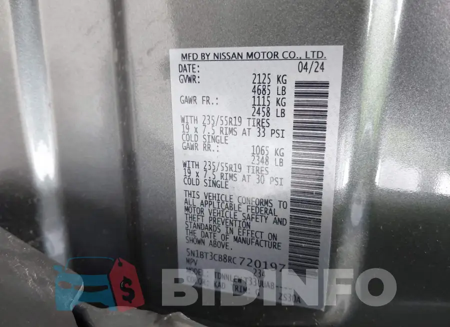5N1BT3CB8RC720197 Photo# 9