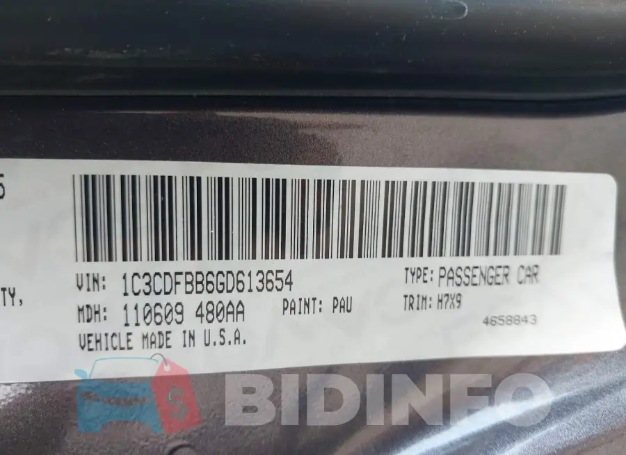 1C3CDFBB6GD613654 Photo# 9