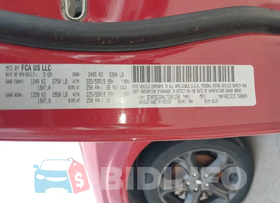 3C4PDCGB4LT201158 Photo# 9
