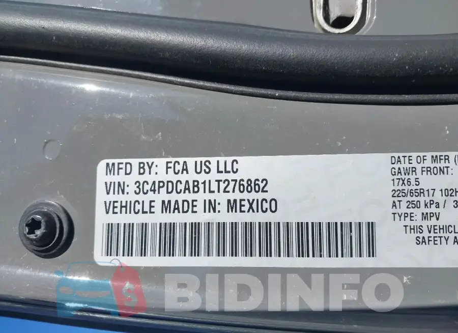 3C4PDCAB1LT276862 Photo# 9