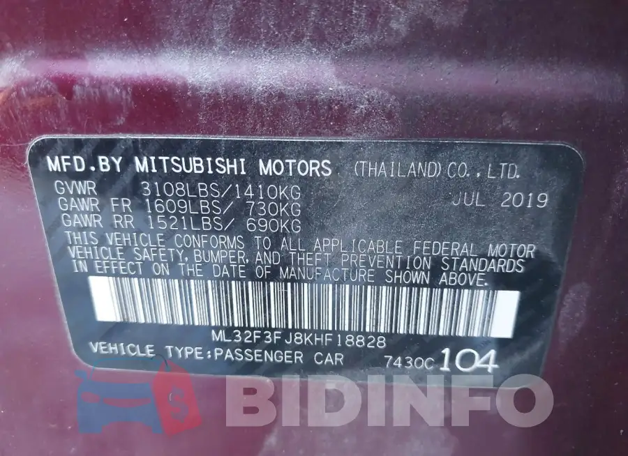 ML32F3FJ8KHF18828 Photo# 9