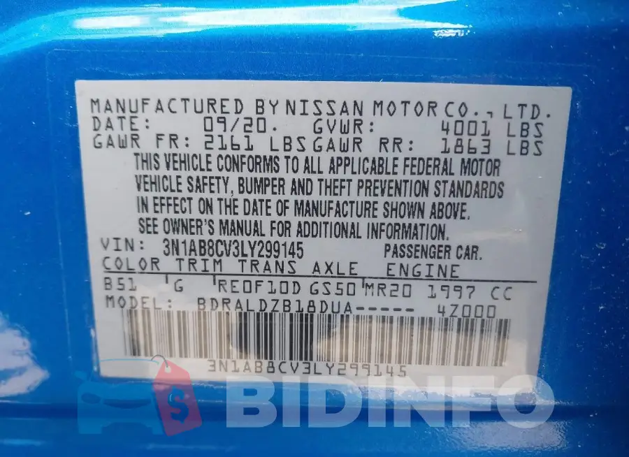 3N1AB8CV3LY299145 Photo# 9