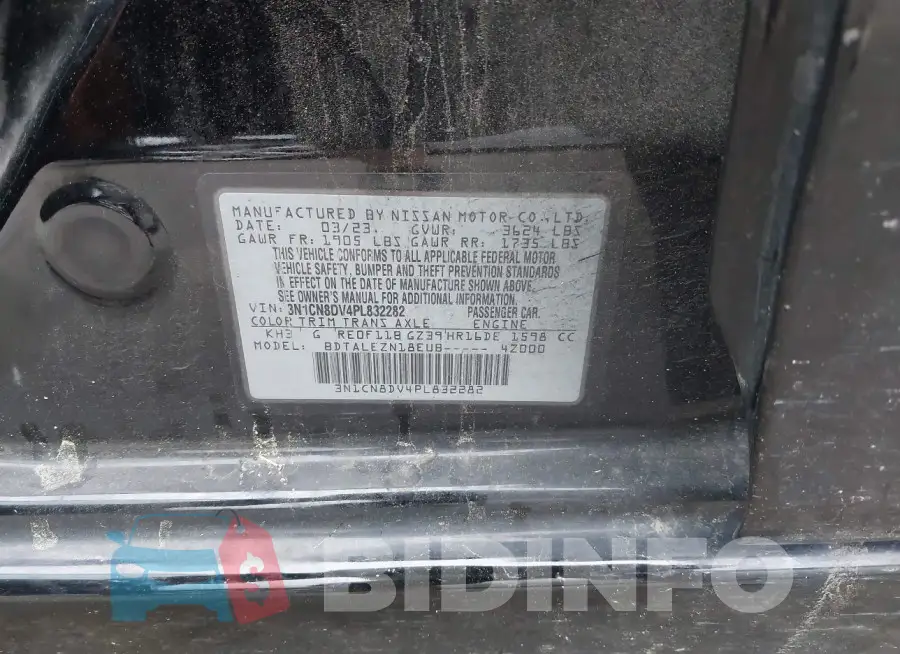 3N1CN8DV4PL832282 Photo# 9