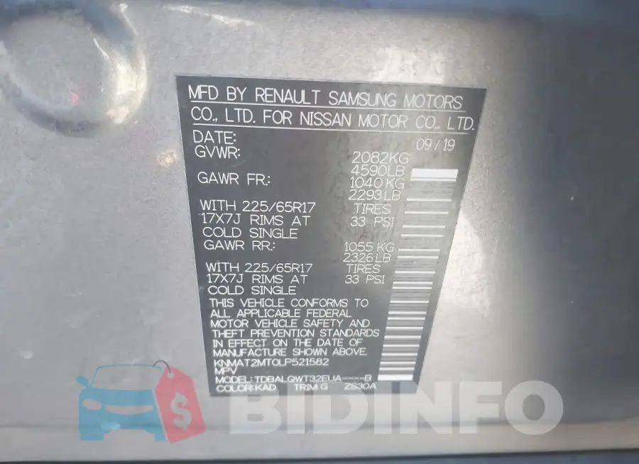 KNMAT2MT0LP521582 Photo# 9