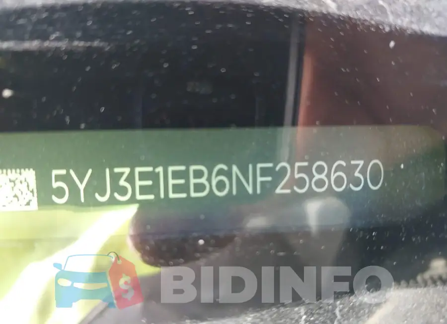 5YJ3E1EB6NF258630 Photo# 9