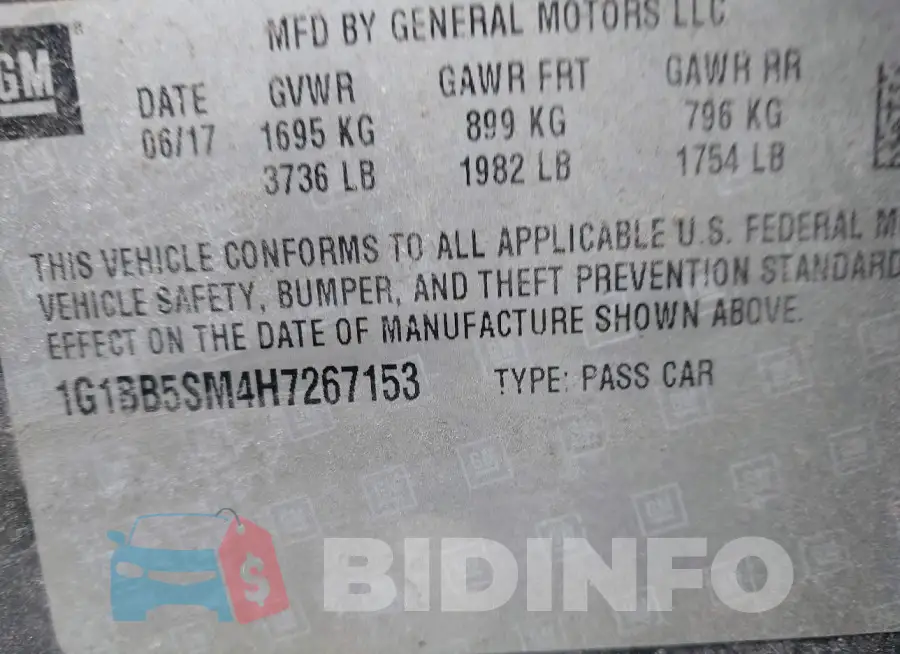 1G1BB5SM4H7267153 Photo# 9