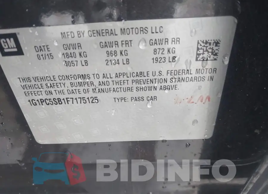 1G1PC5SB1F7175125 Photo# 9
