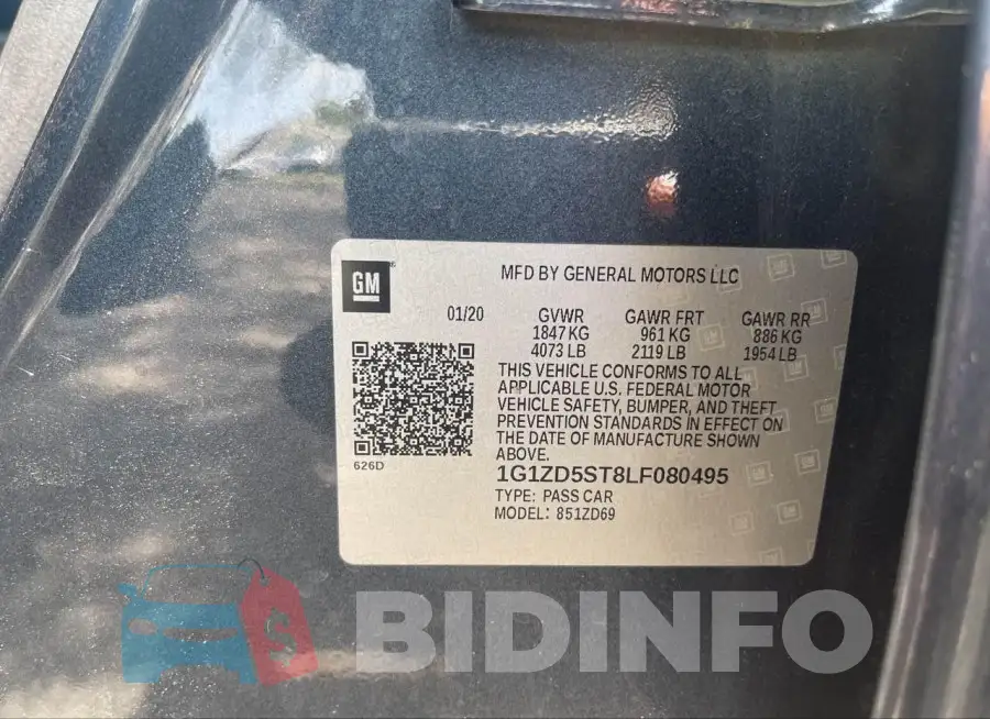 1G1ZD5ST8LF080495 Photo# 9