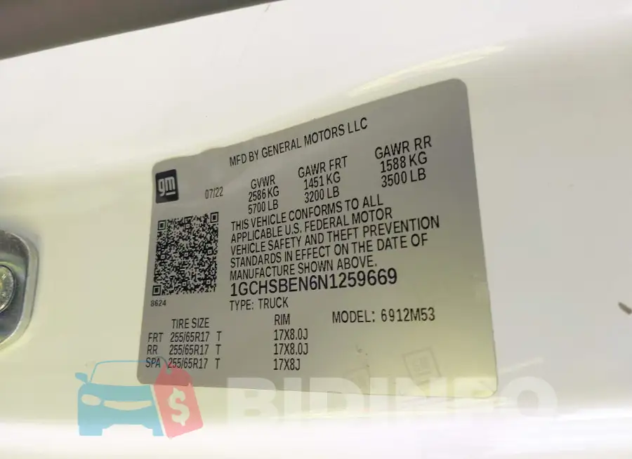 1GCHSBEN6N1259669 Photo# 9