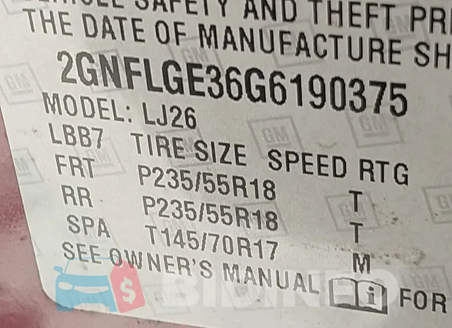 2GNFLGE36G6190375 Photo# 9