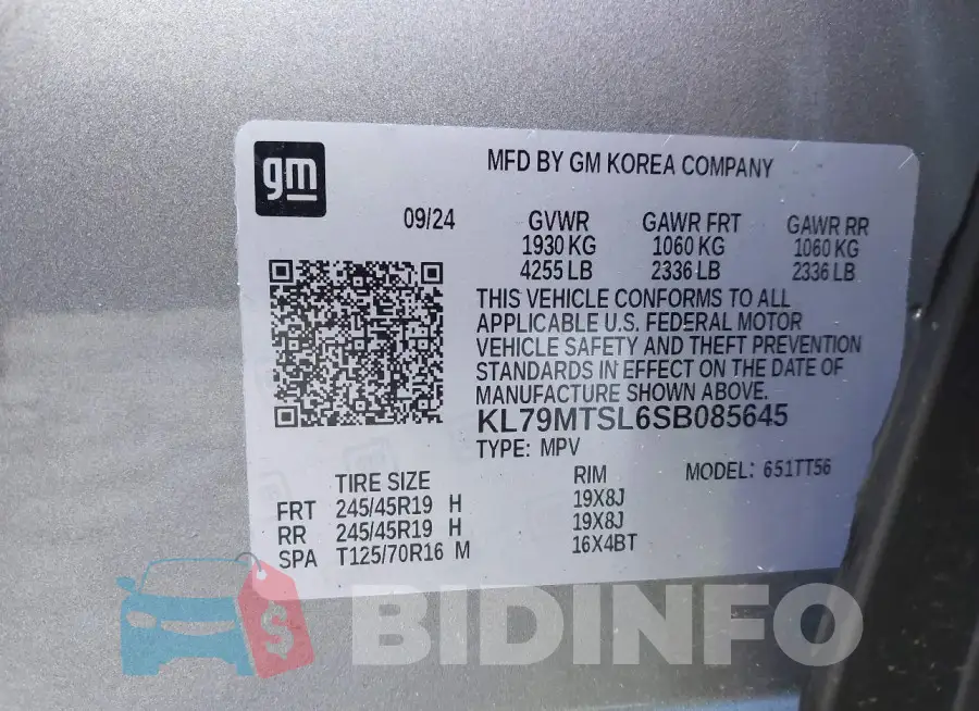 KL79MTSL6SB085645 Photo# 9