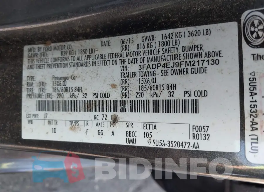 3FADP4EJ9FM217130 Photo# 9