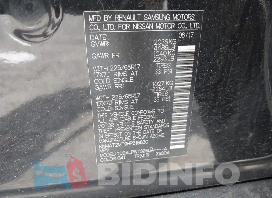 KNMAT2MT9HP616830 Photo# 9