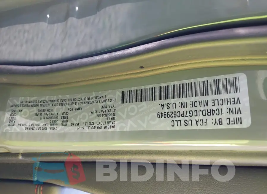 1C4RDJDG7PC629949 Photo# 9
