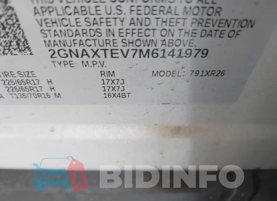 2GNAXTEV7M6141979 Photo# 9