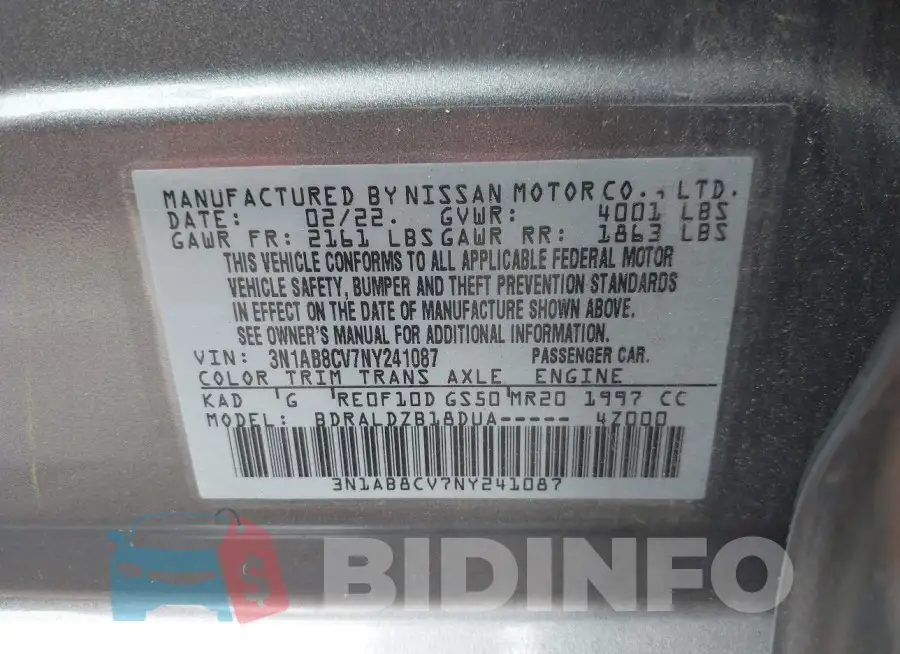 3N1AB8CV7NY241087 Photo# 9