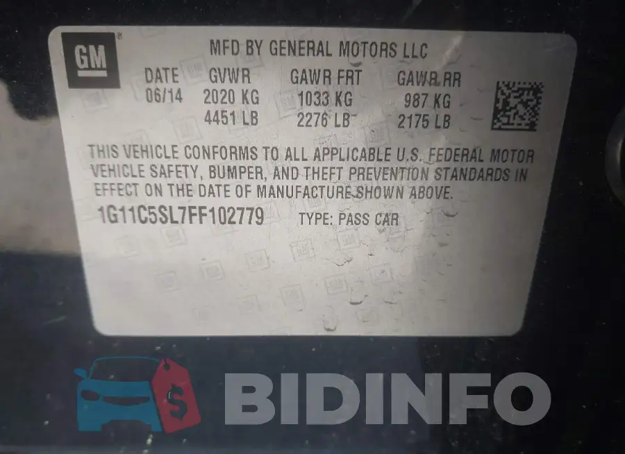 1G11C5SL7FF102779 Photo# 9