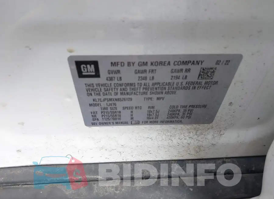 KL7CJPSMXNB526129 Photo# 9
