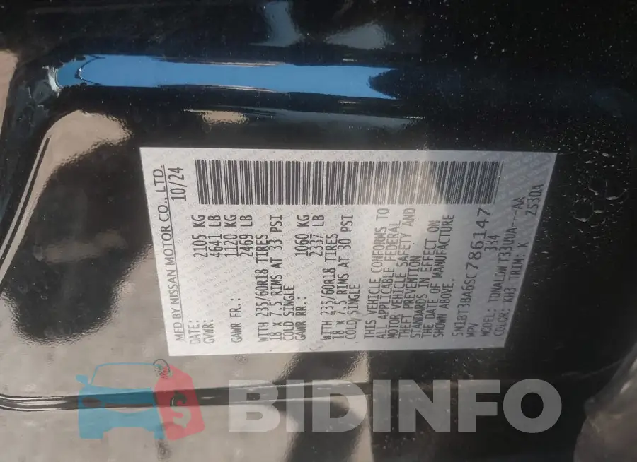 5N1BT3BA6SC786147 Photo# 9
