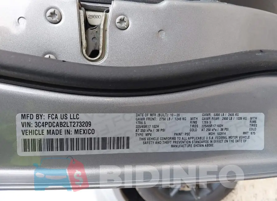 3C4PDCAB2LT273209 Photo# 9