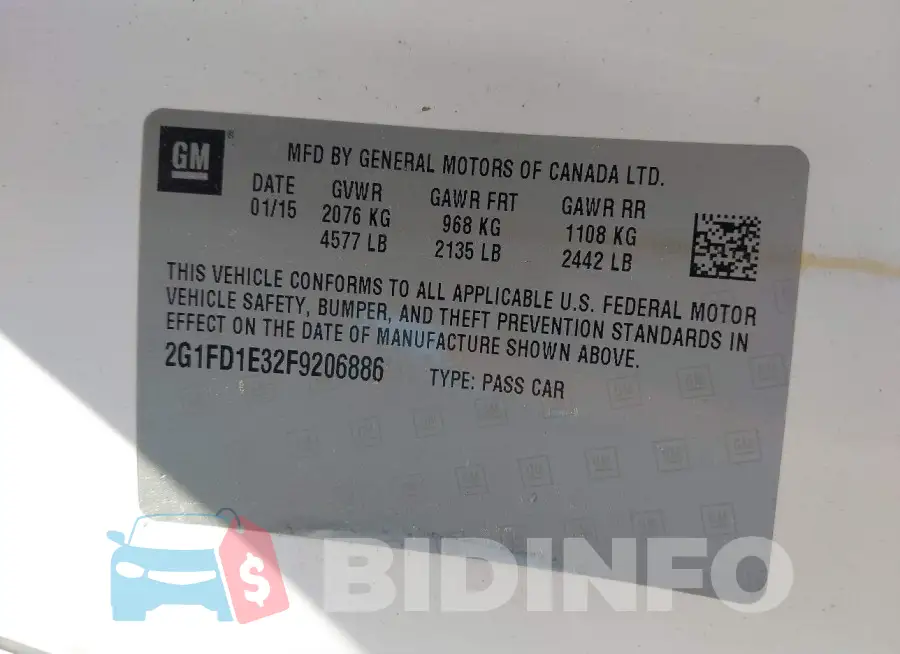 2G1FD1E32F9206886 Photo# 9