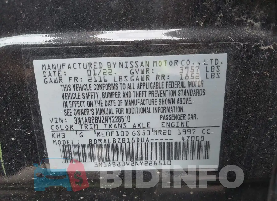 3N1AB8BV2NY228510 Photo# 9