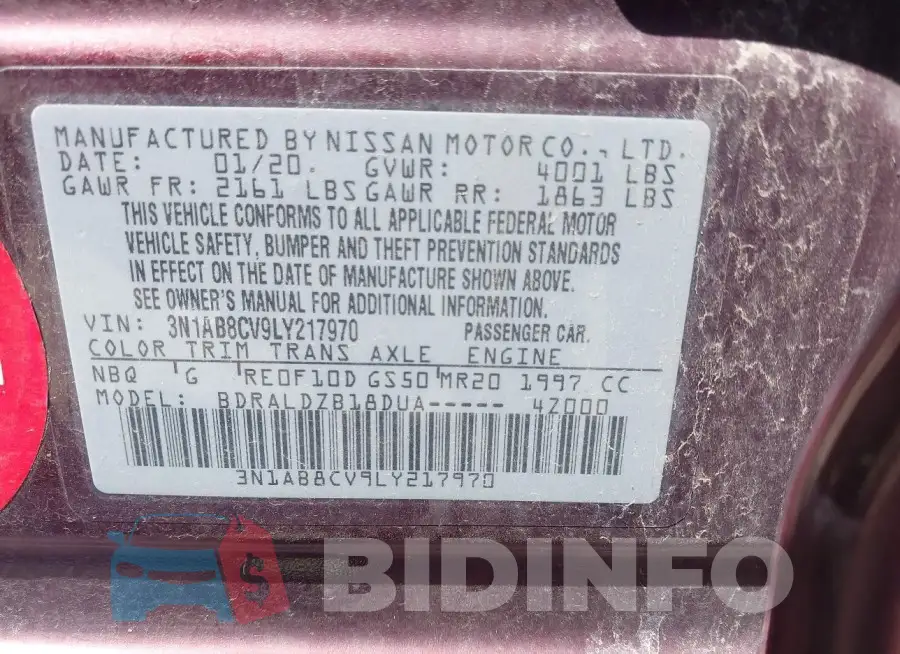 3N1AB8CV9LY217970 Photo# 9