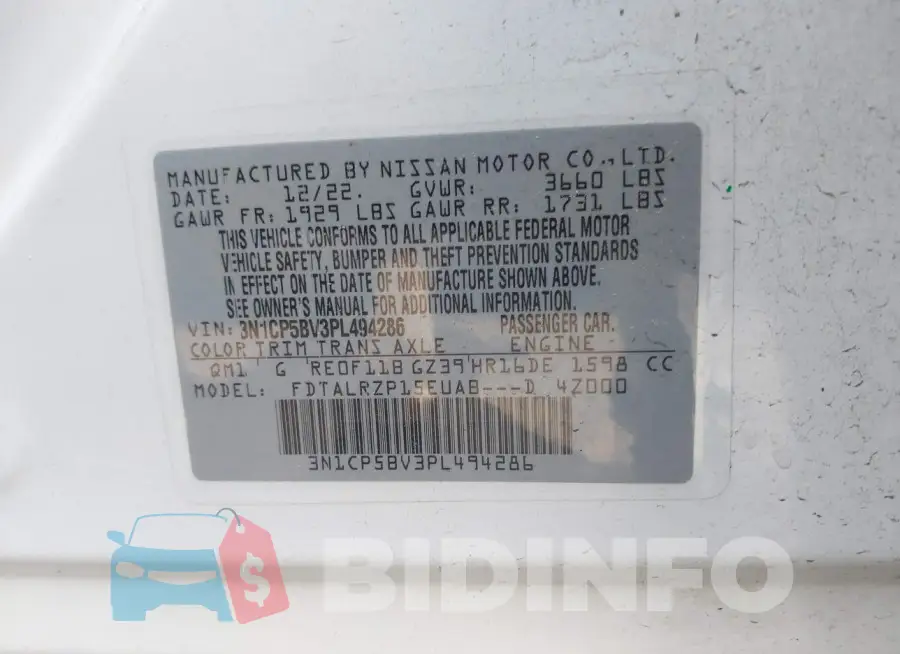 3N1CP5BV3PL494286 Photo# 9