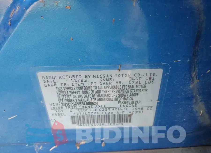 3N1CP5CV5RL500624 Photo# 9