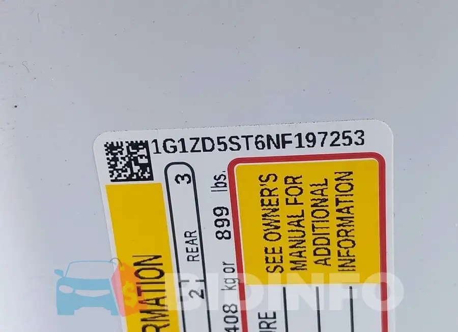 1G1ZD5ST6NF197253 Photo# 9