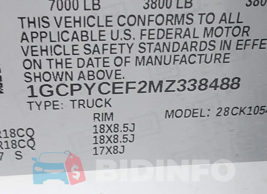 1GCPYCEF2MZ338488 Photo# 9